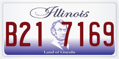 IL license plate B217169