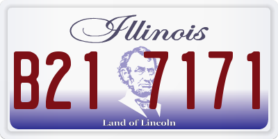 IL license plate B217171