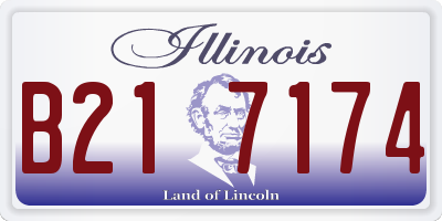 IL license plate B217174