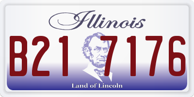IL license plate B217176
