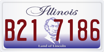 IL license plate B217186