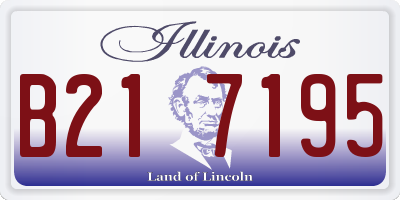 IL license plate B217195