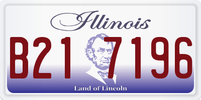 IL license plate B217196