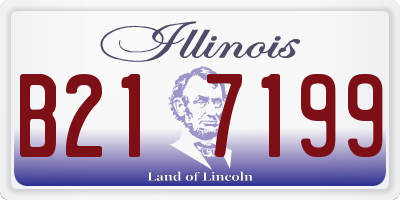 IL license plate B217199