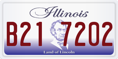 IL license plate B217202