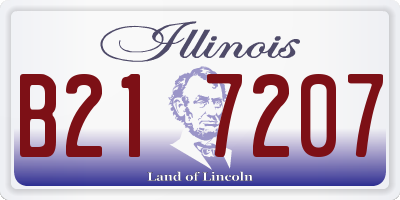 IL license plate B217207