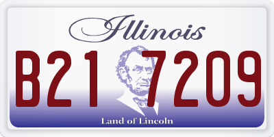 IL license plate B217209