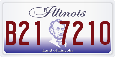 IL license plate B217210