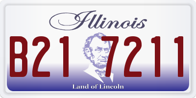 IL license plate B217211