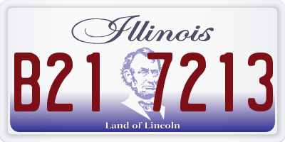 IL license plate B217213