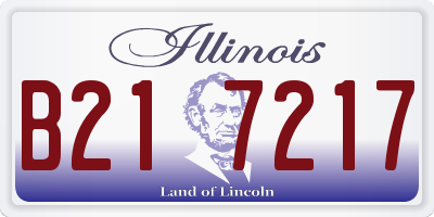IL license plate B217217