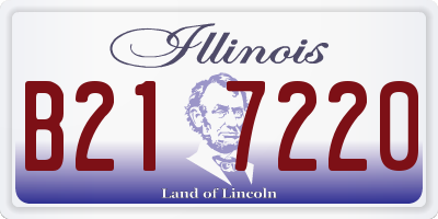 IL license plate B217220