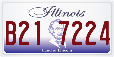 IL license plate B217224