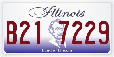 IL license plate B217229