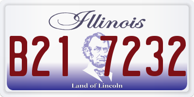 IL license plate B217232