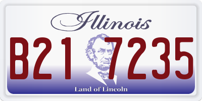 IL license plate B217235