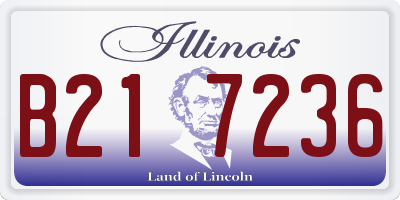 IL license plate B217236