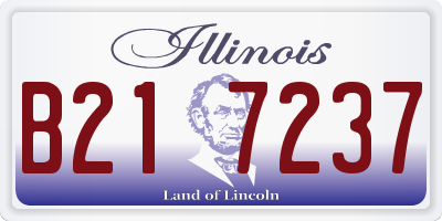 IL license plate B217237