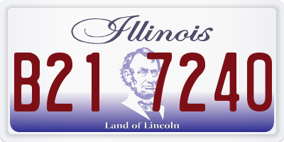 IL license plate B217240
