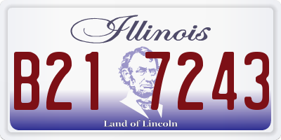 IL license plate B217243