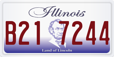 IL license plate B217244