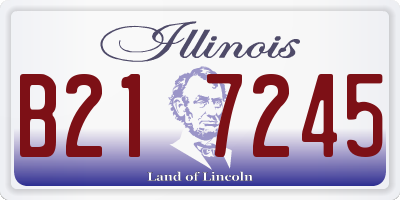 IL license plate B217245