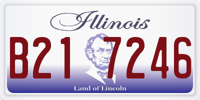 IL license plate B217246
