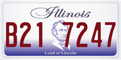 IL license plate B217247