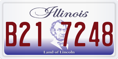 IL license plate B217248