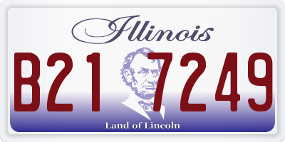 IL license plate B217249