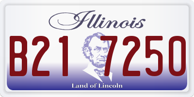 IL license plate B217250