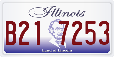 IL license plate B217253