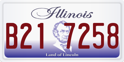 IL license plate B217258
