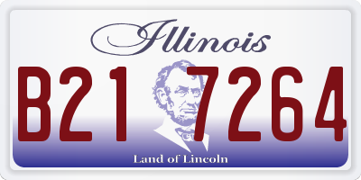 IL license plate B217264