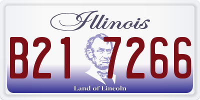 IL license plate B217266