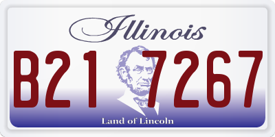 IL license plate B217267