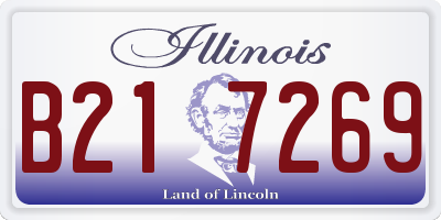 IL license plate B217269