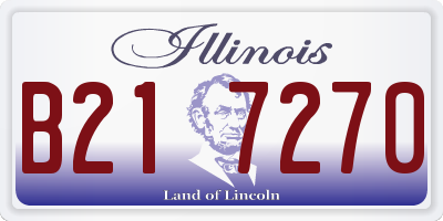 IL license plate B217270