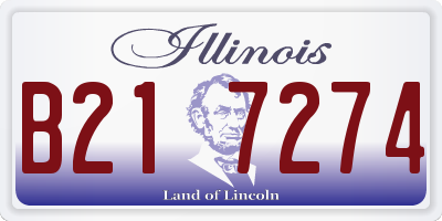 IL license plate B217274