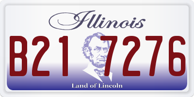 IL license plate B217276