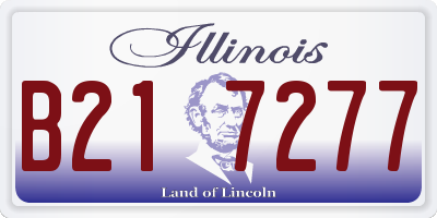 IL license plate B217277
