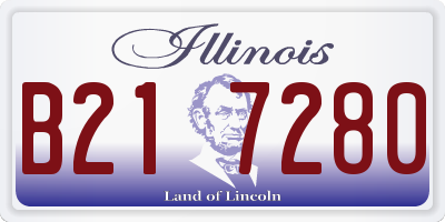 IL license plate B217280