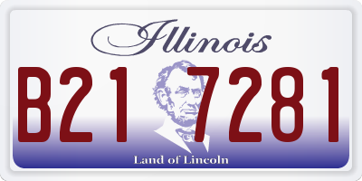 IL license plate B217281