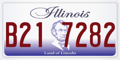 IL license plate B217282