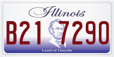 IL license plate B217290