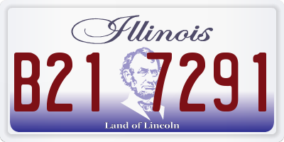IL license plate B217291