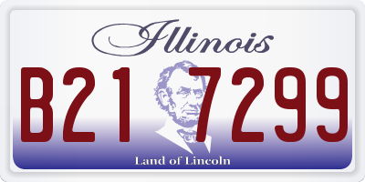IL license plate B217299