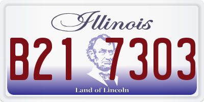 IL license plate B217303