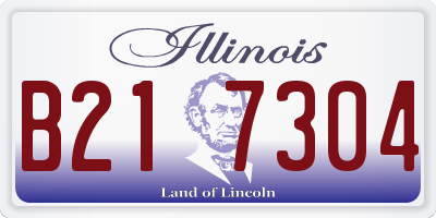 IL license plate B217304