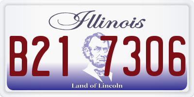 IL license plate B217306